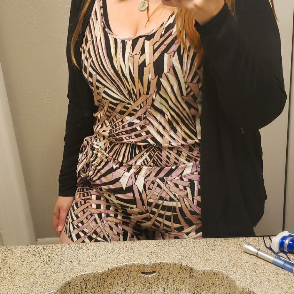Lavender and Black Romper